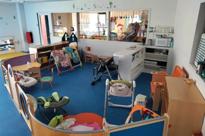 Salle de repos crèche
